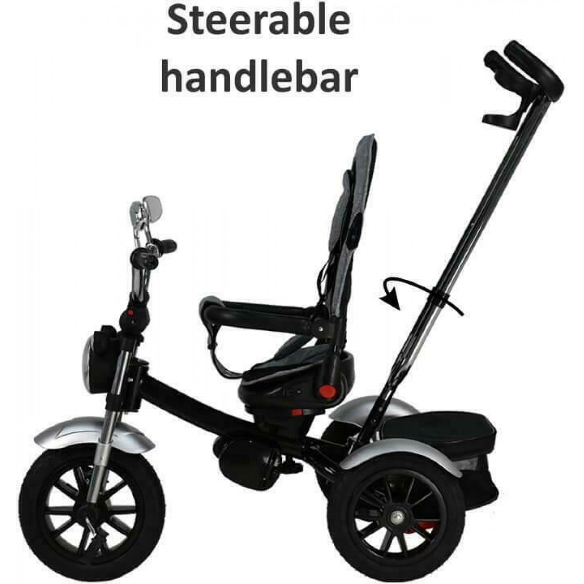 Τρίκυκλο Ποδηλατάκι Bebe Stars 360° Chopper 6 in1 Black