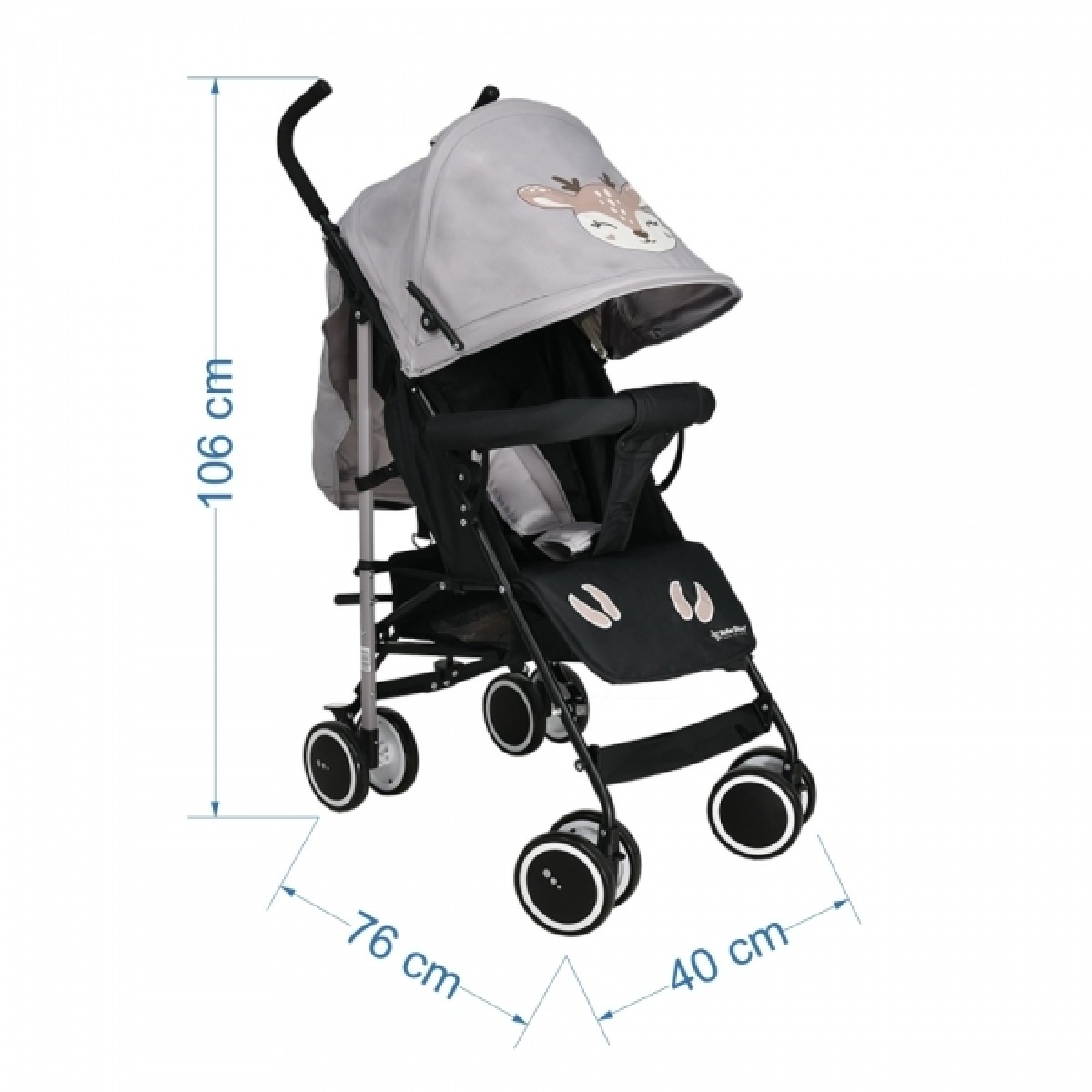 Bebe Stars Buggy Ελαφρύ Καρότσι GREY