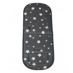 Μαλακό Κάλυμμα Καροτσιού Stars Dark Grey Bebe Stars