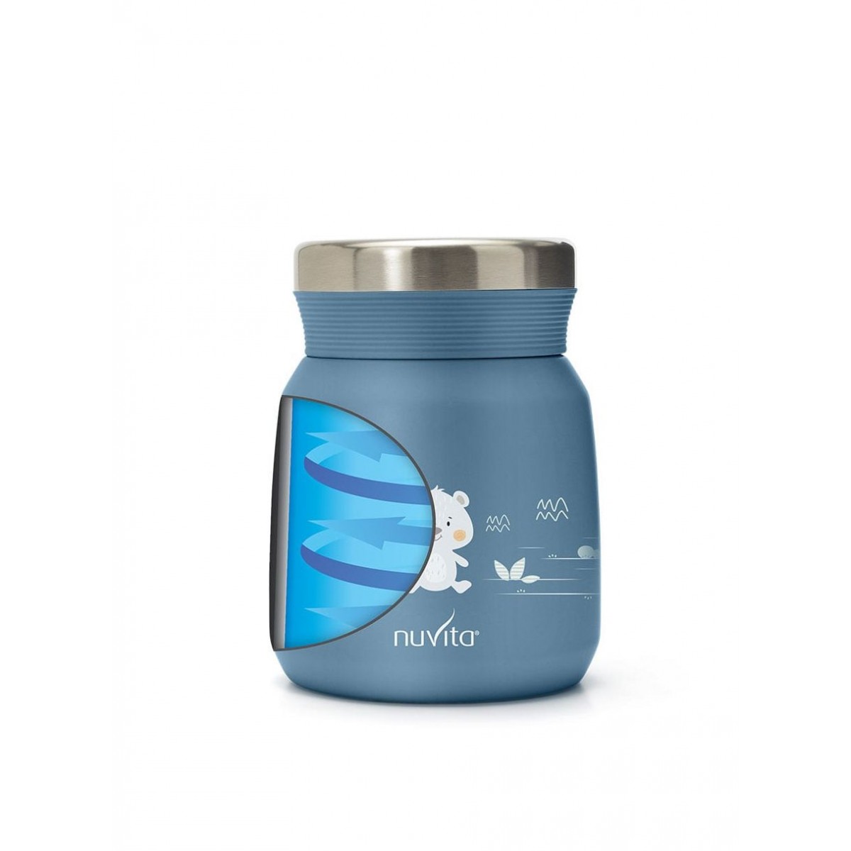 Θερμός Φαγητού 300ml NUVITA Powder Blue