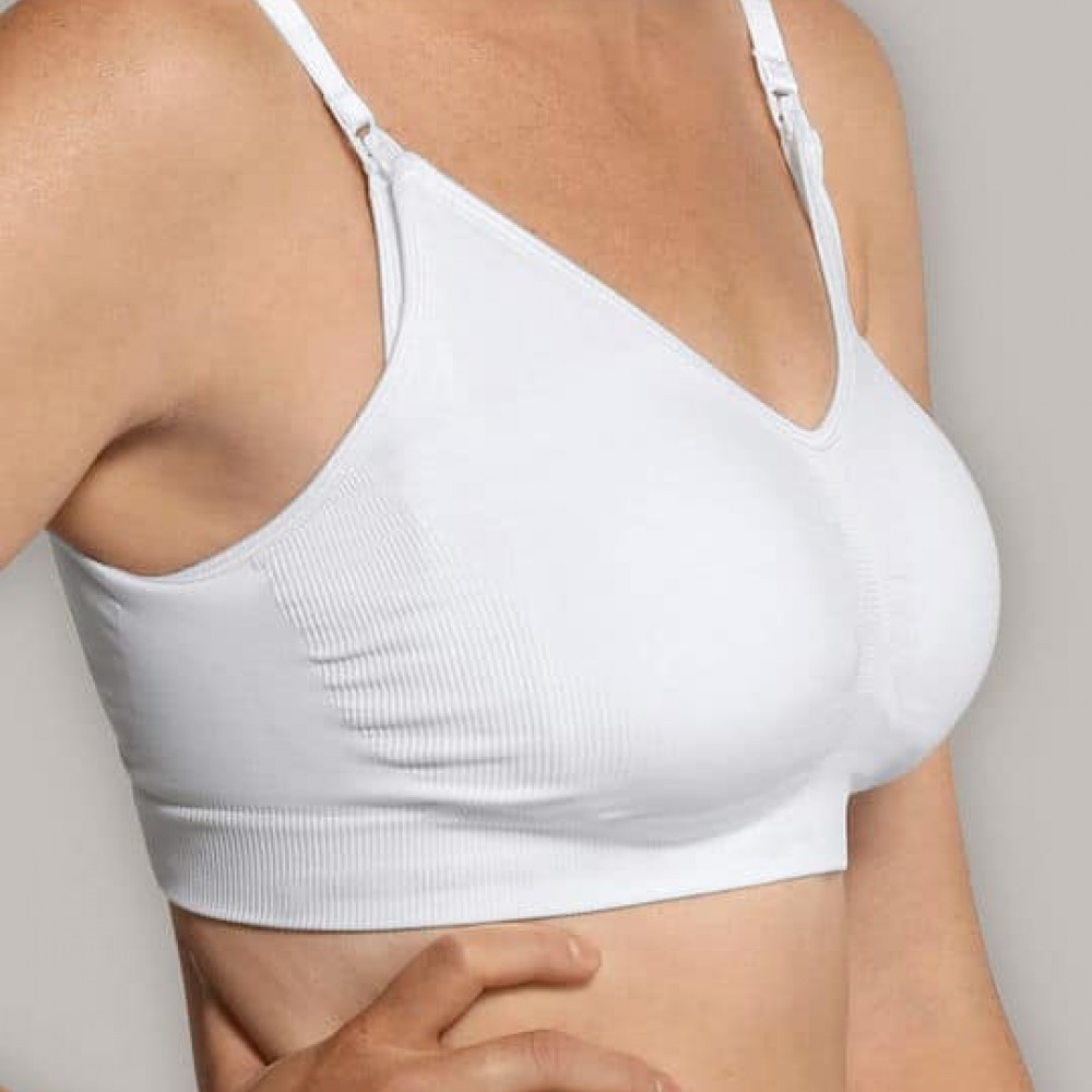 Carriwell Σουτιέν Θηλασμού Χωρίς Ραφές Seamless Nursing Bra Λευκό