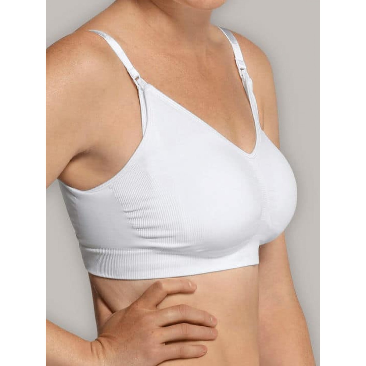 Carriwell Σουτιέν Θηλασμού Χωρίς Ραφές Seamless Nursing Bra Λευκό