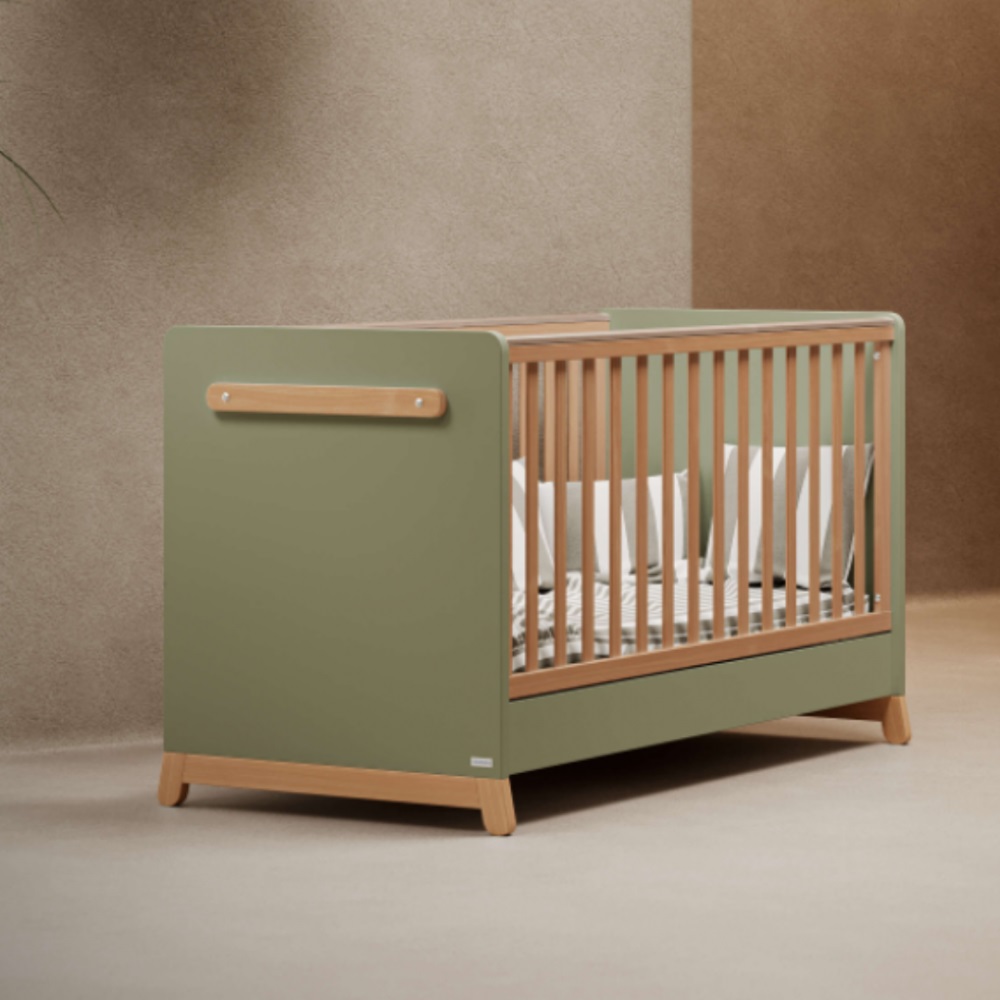 Casababy Palmer Olive Βρεφικό Κρεβάτι Μετατρεπόμενο Σε Προεφηβικό