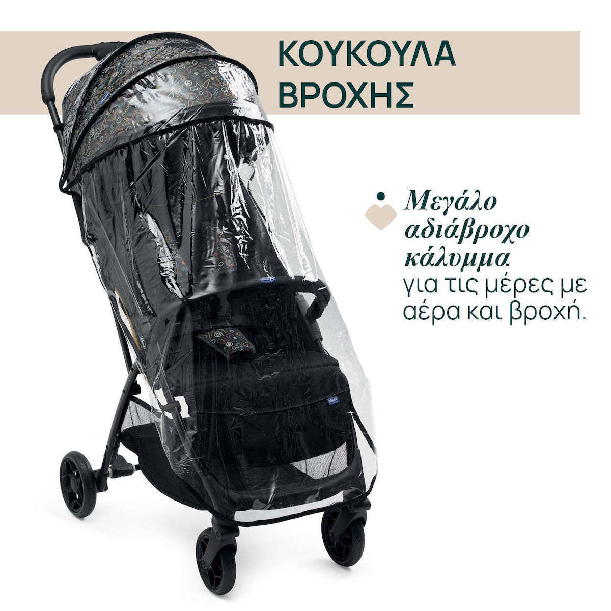 Καρότσι περιπάτου Chicco GLEE /75 Playful Black