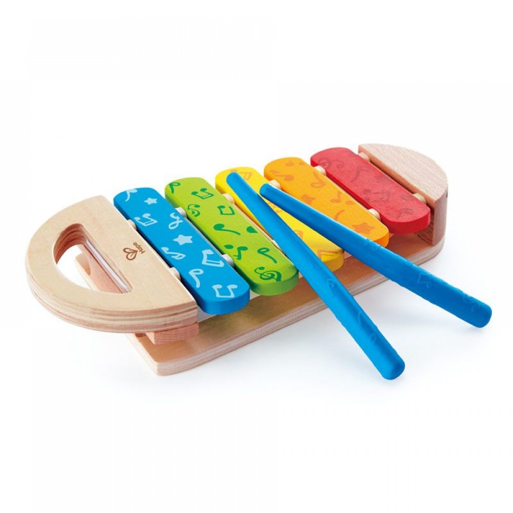 Παιχνίδι Ξυλόφωνο Early Melodies New Rainbow Xylophone Hape 12+ μηνών