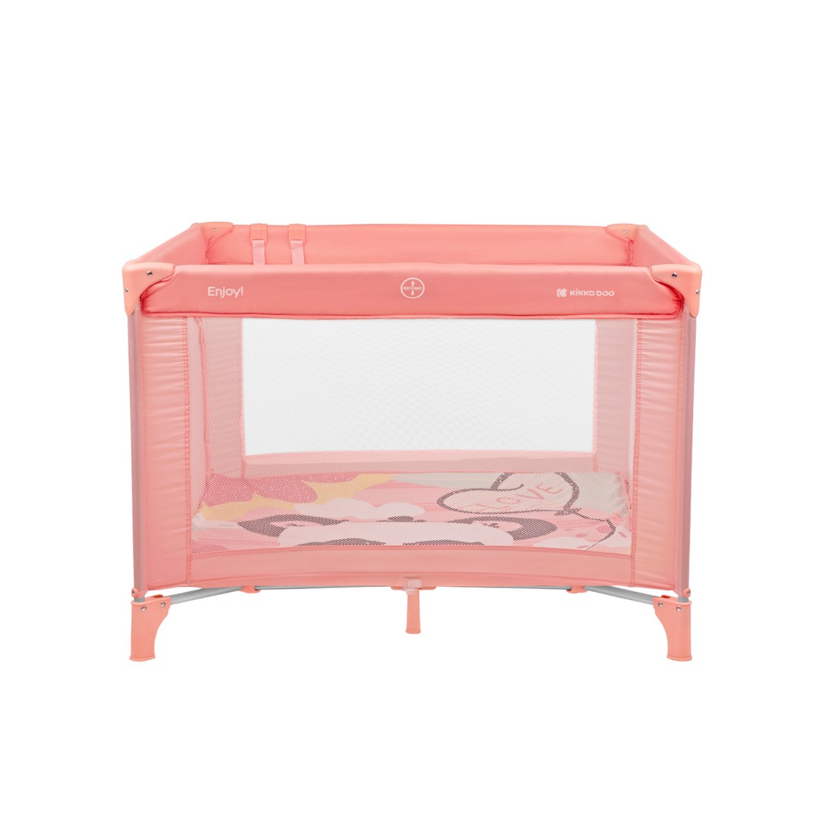 Τετράγωνο Πάρκο Playpen Enjoy 92x92x77cm Pink  Panda  Kikkaboo