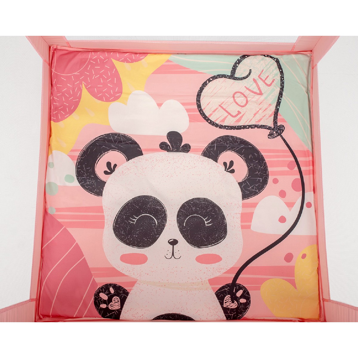 Τετράγωνο Πάρκο Playpen Enjoy 92x92x77cm Pink  Panda  Kikkaboo