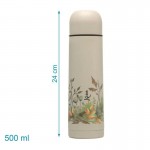 Ανοξείδωτος Θερμός Υγρών Beige   500ml Kiokids