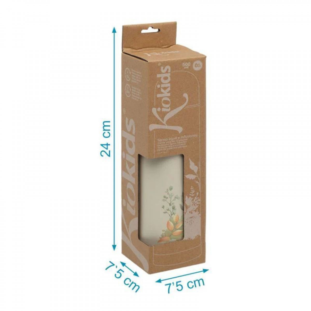 Ανοξείδωτος Θερμός Υγρών Beige   500ml Kiokids