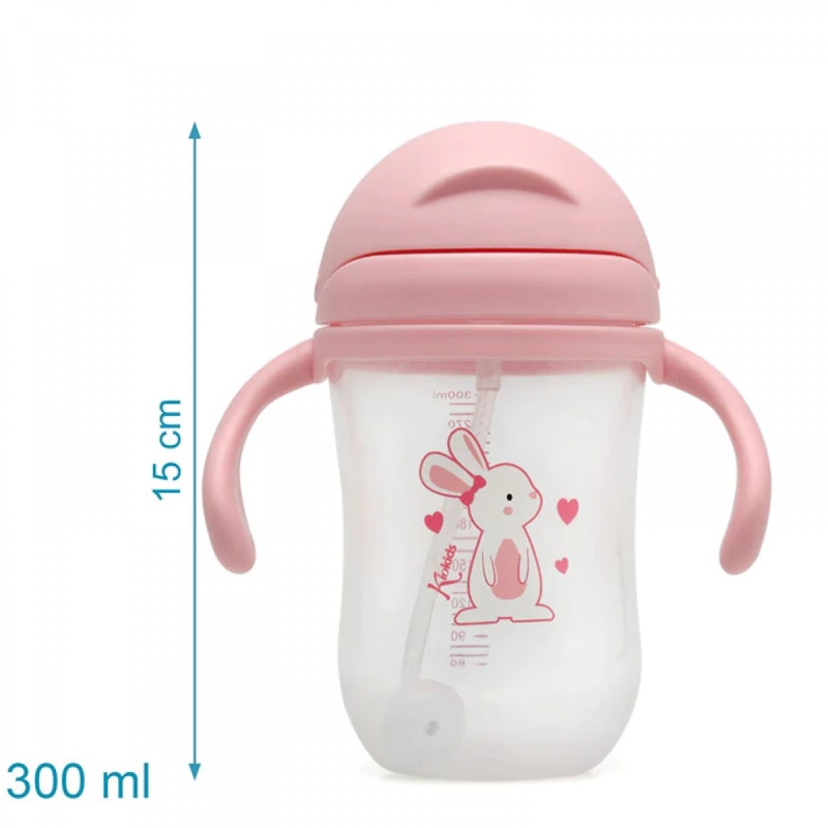 Παγούρι Kiokids με Λαβές Lovely Bunny 300ml