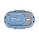 Nava We Care Lunchbox Δοχείο Φαγητού με Χωρίσματα Ανοξείδωτο Ορθογώνιο Μπλε 800ml