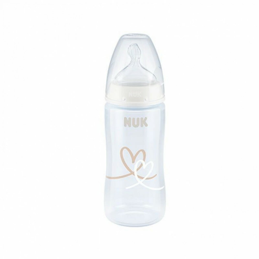 NUK First Choice Plus Πλαστικό Μπιμπερό Σιλικόνης (PP) 300ml με Ένδειξη Θερμοκρασίας