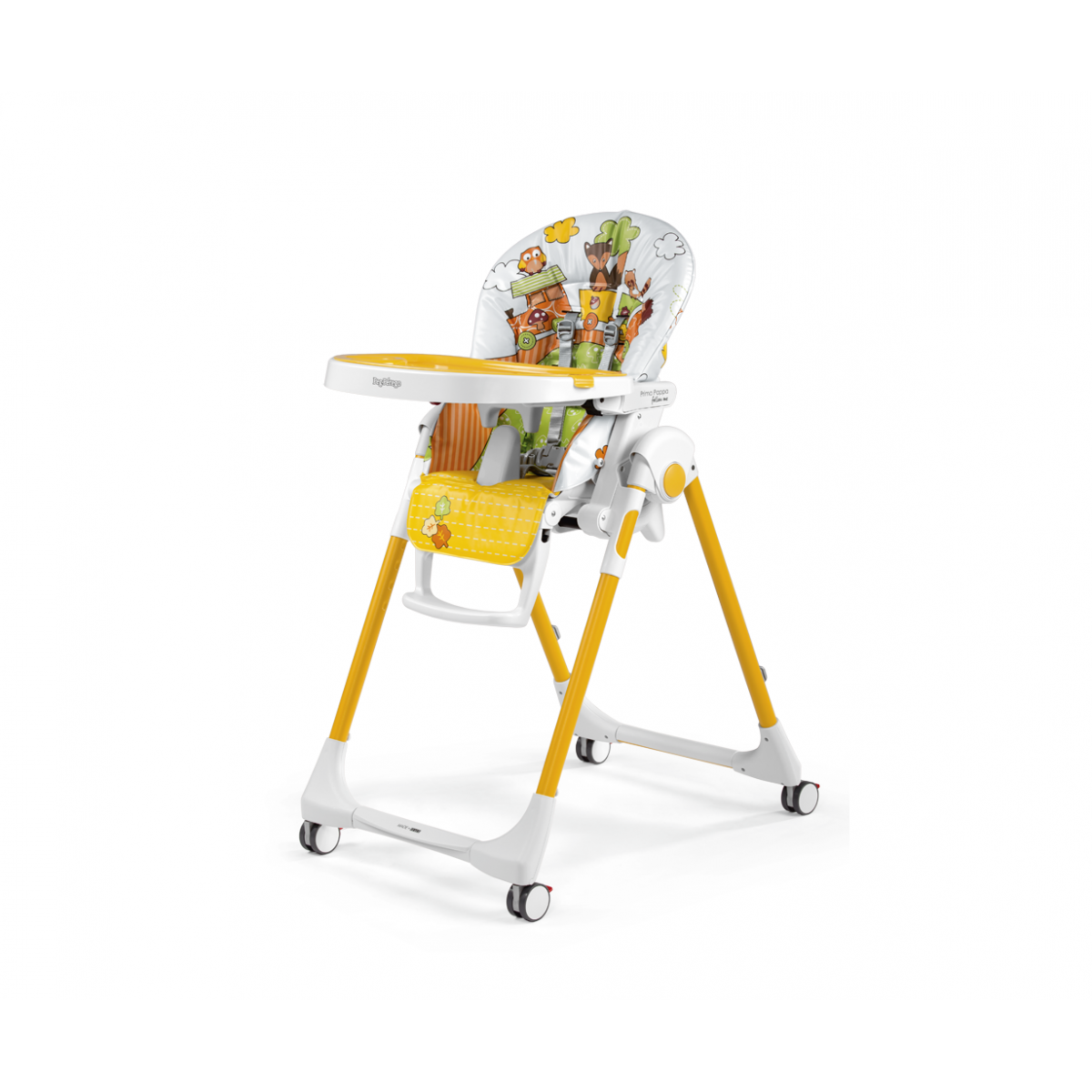 Peg Perego Prima Pappa Follow Me Fox & Friends  κάθισμα φαγητού Κάθισμα από PVC και Δώρο η μπάρα παιχνιδιών