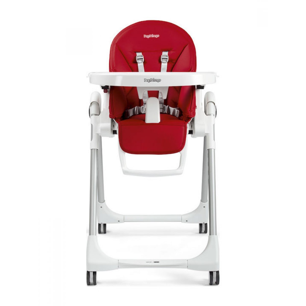 Peg Perego Prima Pappa Follow Me Fragola  κάθισμα φαγητού Κάθισμα από Δερματίνη και Δώρο η μπάρα παιχνιδιών