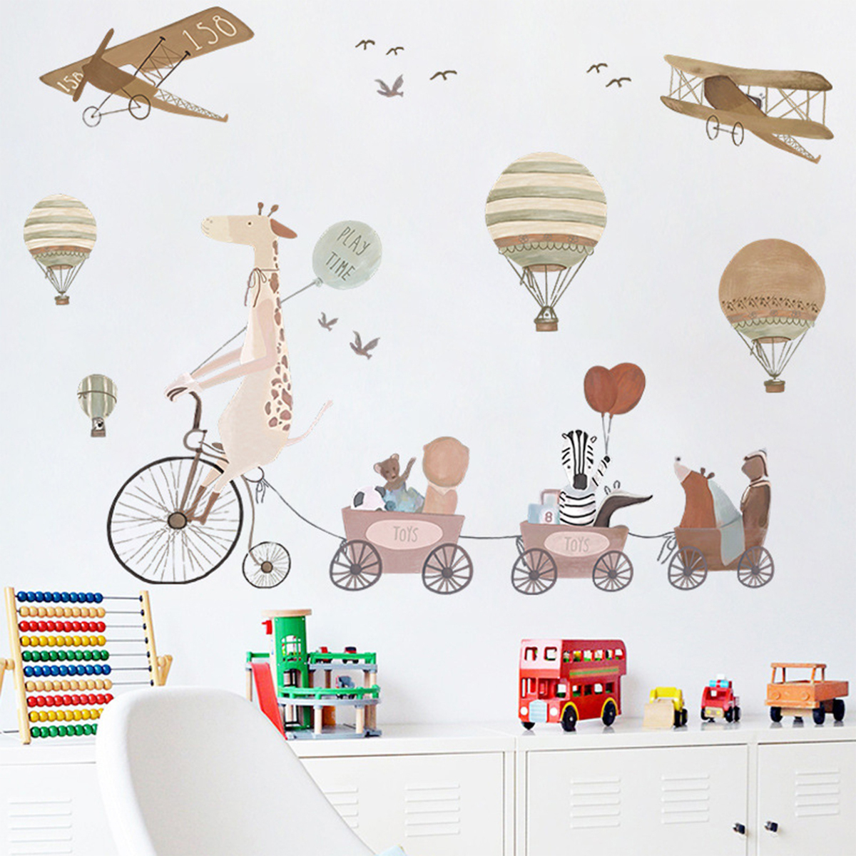 Sipo Wall Sticker Αυτοκόλλητα Για Τον Τοίχο Καμηλοπάρδαλη Φίλοι Giraffe A Friends