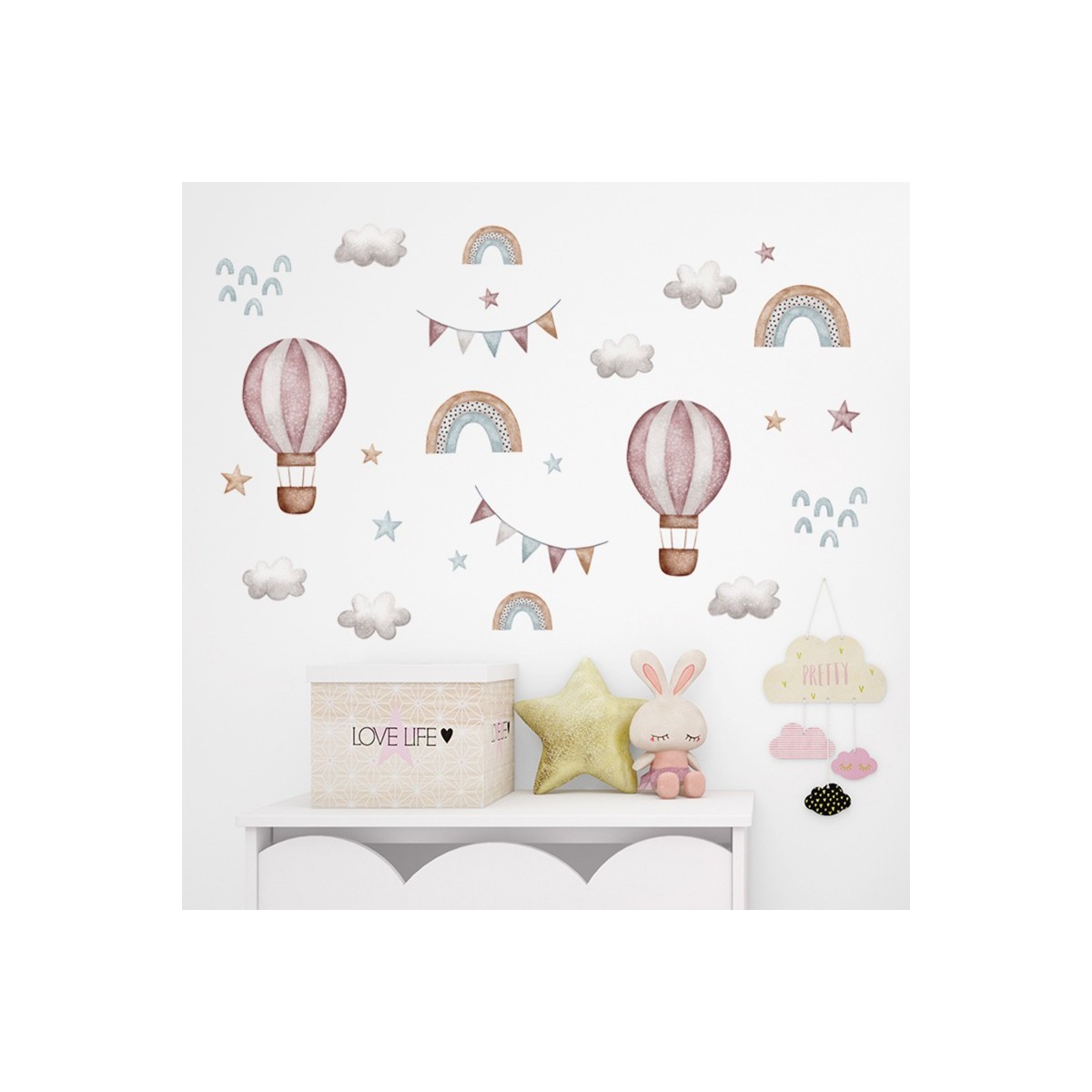 Sipo Wall Sticker Αυτοκόλλητα Για Τον Τοίχο Balloons