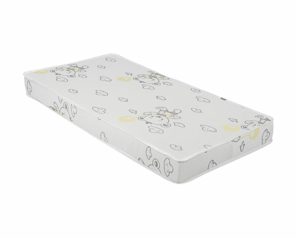 kikka boo – mattress memory comfort 60х120х12cm bear grey
