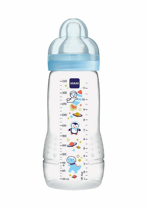 mam Μπιμπερό 330ml easy active baby bottle 4m+ Μπλε